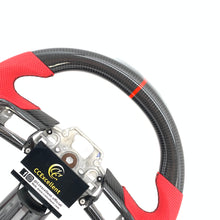 Load image into Gallery viewer, CCexcellent for Ford Mustang 2015 2016 2017 carbon fiber steering wheel with red perforated leather