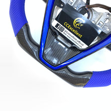 Load image into Gallery viewer, CCexcellent for Toyota Avalon 2018 2019 2020 2021 2022 carbon fiber steering wheel with blue perforated leather