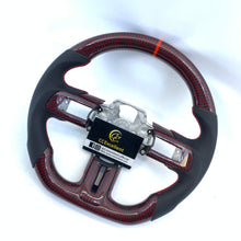 Load image into Gallery viewer, CCexcellent for Ford Mustang 2015 2016 2017 carbon fiber steering wheel with black perforated leather