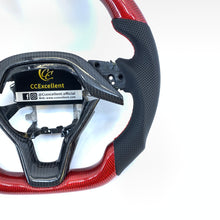 Load image into Gallery viewer, CCexcellent for Honda Insight 2019 2020 2021 carbon fiber steering wheel with black perforated leather