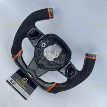 Load image into Gallery viewer, CCexcellent For Lamborghini Aventador Custom Carbon Fiber Steering Wheel Black alcantara sides F1 shape