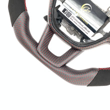 Load image into Gallery viewer, CCexcellent For 11th Gen/2022-2023 Honda Civic carbon fiber steering wheel with matte red carbon fiber thumbgrips