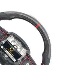 Load image into Gallery viewer, CCexcellent For 2015-2021 Dodge Challenger/hellcat/charger/durango carbon fiber steering wheel with black perforated leather