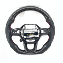Load image into Gallery viewer, CCexcellent For 11th Gen/2022-2023 Honda Civic carbon fiber steering wheel with smooth leather