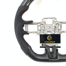 Load image into Gallery viewer, CCExcellent For Ford Mustang/SHELBY/GT350R/GENUINE 2018-2022 Carbon Fiber Steering Wheel with orange stitching