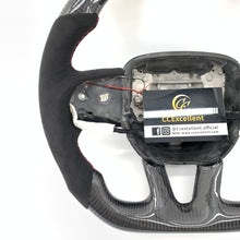 Load image into Gallery viewer, CCexcellent For 2015-2021 Dodge Challenger/hellcat/charger/durango carbon fiber steering wheel with black gloss carbon fiber