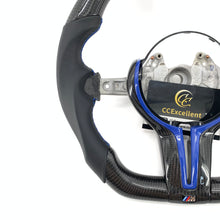 Load image into Gallery viewer, CCExcellent For BMW M2/M3/M4/F150/F30/F87M2/F30 335i/F32 428i 435i/F80 F83/F87 M2/F80 M3/F82 M4 Carbon Fiber Steering Wheel with black smooth leather