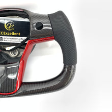Load image into Gallery viewer, CCexcellent For 2017-2021 Tesla Model 3/Model Y Carbon Fiber Steering Wheel with gloss black carbon fiber