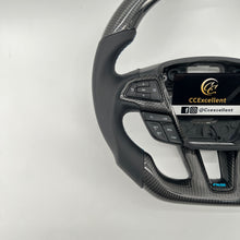 Load image into Gallery viewer, CCExcellent For Ford Focus MK3 RS/ST /EcoSport/Escape/Kuga/C-MAX 2015-2020 Carbon Fiber Steering Wheel With gloss black carbon fiber