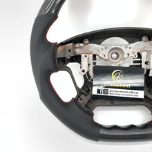 Load image into Gallery viewer, CCexcellent For Toyota 2007-2019 Land Cruiser/200Series/70Series/Tundra/Sequoia/HiAce Carbon Fiber Steering Wheel with black smooth leather