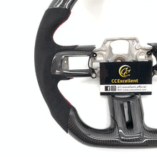 Load image into Gallery viewer, CCexcellent for Ford Mustang 2015 2016 2017 carbon fiber steering wheel with alcantara