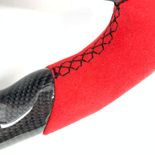 Load image into Gallery viewer, CCexcellent For Toyota Supra A90 carbon fiber steering wheel with gloss black carbon fiber thumbgrips