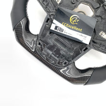 Load image into Gallery viewer, CCexcellent For Toyota Supra A90 carbon fiber steering wheel with white stitching