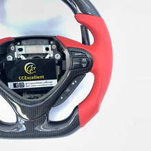 Load image into Gallery viewer, CCExcellent For Acura TSX 2009-2014 gloss red carbon fiber steering wheel with trim and LED and paddle shifters