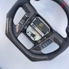 Load image into Gallery viewer, CCExcellent For Ford F150 Raptor 2010-2014 Carbon Fiber Steering Wheel with red stripe