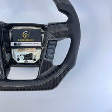 Load image into Gallery viewer, CCExcellent For Ford F150 Raptor 2010-2014 Carbon Fiber Steering Wheel with red stripe