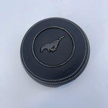 Load image into Gallery viewer, CCExcellent For 2017–2023 Ford Mustang LED Airbag Cover with gloss forged carbon fiber Logo