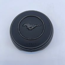 Load image into Gallery viewer, CCExcellent For 2017–2023 Ford Mustang LED Airbag Cover with gloss forged carbon fiber Logo