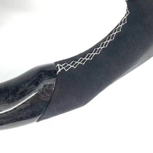 Load image into Gallery viewer, CCexcellent For S40-2018 volvo carbon fiber steering wheel with white tripe