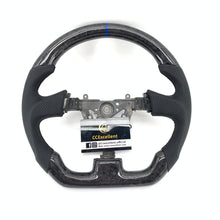 Load image into Gallery viewer, CCexcellent For 2003/2004/2005/2006/2007 Subaru wrx sti carbon fiber steering wheel with perforated leather sides