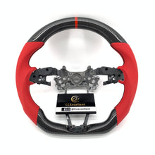 Load image into Gallery viewer, CCExcellent For Honda 10th gen Accord EXL/EX/LX/Honda Insight 2018-2022 Carbon Fiber Steering Wheel with red perforated leather