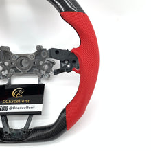 Load image into Gallery viewer, CCExcellent For Honda 10th gen Accord EXL/EX/LX/Honda Insight 2018-2022 Carbon Fiber Steering Wheel with red perforated leather