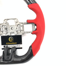 Load image into Gallery viewer, CCExcellent For Ford Mustang/SHELBY/GT350R/GENUINE 2018-2022 Carbon Fiber Steering Wheel with red strip line