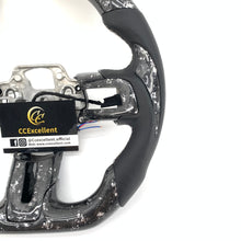 Load image into Gallery viewer, CCExcellent For Ford Mustang/SHELBY/GT350R/GENUINE 2018-2022 Carbon Fiber Steering Wheel with white stripe line with heat function