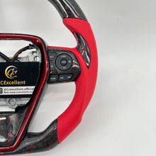 Load image into Gallery viewer, CCExcellent For Toyota 8th gen Camry SE/XSE/LE/XLE/TRD /Avalon 2018-2022 Carbon Fiber Steering Wheel With forged carbon fiber with red flakes