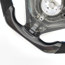 Load image into Gallery viewer, CCexcellent For S60 2005 2006 2007 2008 2009 Volvo carbon fiber steering wheel with blue stripe