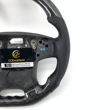 Load image into Gallery viewer, CCexcellent For S80 2007-2008 Volvo carbon fiber steering wheel with blue&yellow stitching