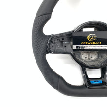 Load image into Gallery viewer, CCexcellent For 2015/2016/2017/2018/2019 Volkswagen MK7/MK7R/MK7GTI//GOLF MK7/GOLF7GIT carbon fiber steering wheel with round top,flat bottom