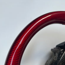 Load image into Gallery viewer, CCExcellent For Honda 10th gen Accord EXL/EX/LX/Honda Insight 2018-2022 Carbon Fiber Steering Wheel with red carbon fiber at top and bottom