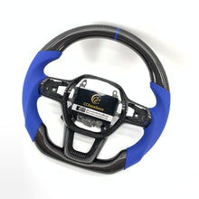 Load image into Gallery viewer, CCexcellent For 11th Gen/2022-2023 Honda Civic carbon fiber steering wheel with blue stitching