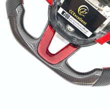 Load image into Gallery viewer, CCexcellent For 2015-2021 Dodge Challenger/hellcat/charger/durango carbon fiber steering wheel with red buttons trim