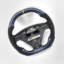 Load image into Gallery viewer, CCexcellent For S60 2005 2006 2007 2008 2009 volvo carbon fiber steering wheel with blue wire carbon fiber