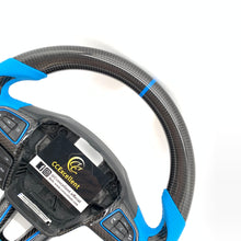 Load image into Gallery viewer, CCExcellent For Ford Focus MK3 RS/ST /EcoSport/Escape/Kuga/C-MAX 2015-2020 Carbon Fiber Steering Wheel With blue perforated leather