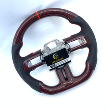 Load image into Gallery viewer, CCexcellent for Ford Mustang 2015 2016 2017 carbon fiber steering wheel with black perforated leather
