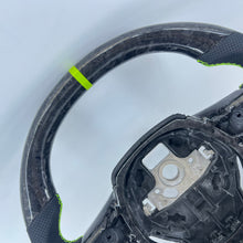 Load image into Gallery viewer, CCexcellent For 2015-2024 Lamborghini Huracan Custom Forged Carbon Fiber Steering Wheel With Green Stripe and Stitching