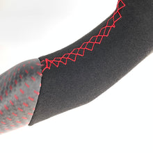 Load image into Gallery viewer, CCexcellent For 11th Gen/2022-2023 Honda Civic carbon fiber steering wheel with matte red carbon fiber thumbgrips