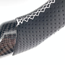 Load image into Gallery viewer, CCExcellent For Ford Focus MK3 RS/ST /EcoSport/Escape/Kuga/C-MAX 2015-2020 Carbon Fiber Steering Wheel With white stitching