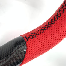 Load image into Gallery viewer, CCExcellent For Honda 10th gen Accord EXL/EX/LX/Honda Insight 2018-2022 Carbon Fiber Steering Wheel with red perforated leather