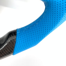 Load image into Gallery viewer, CCExcellent For Ford Focus MK3 RS/ST /EcoSport/Escape/Kuga/C-MAX 2015-2020 Carbon Fiber Steering Wheel With blue perforated leather