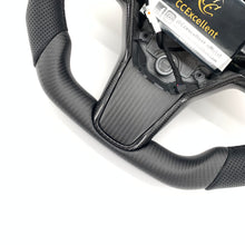 Load image into Gallery viewer, CCexcellent For 2017-2021 Tesla Model 3/Model Y Carbon Fiber Steering Wheel with black stripe line