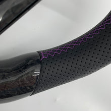 Load image into Gallery viewer, CCExcellent For Toyota 8th gen Camry SE/XSE/LE/XLE/TRD /Avalon 2018-2022 Carbon Fiber Steering Wheel With forged carbon fiber with purple stitching