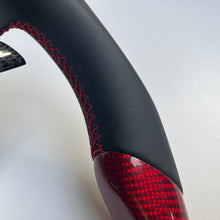 Load image into Gallery viewer, CCExcellent For Honda 10th gen Accord EXL/EX/LX/Honda Insight 2018-2022 Carbon Fiber Steering Wheel with red carbon fiber at top and bottom