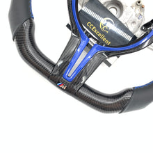 Load image into Gallery viewer, CCExcellent For BMW M2/M3/M4/F150/F30/F87M2/F30 335i/F32 428i 435i/F80 F83/F87 M2/F80 M3/F82 M4 Carbon Fiber Steering Wheel with blue stitching