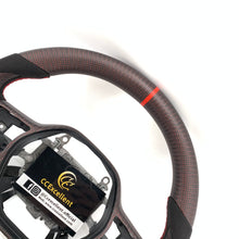 Load image into Gallery viewer, CCexcellent For 11th Gen/2022-2023 Honda Civic carbon fiber steering wheel with red wire carbon fiber top&bottom&trims