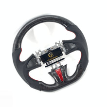 Load image into Gallery viewer, CCexcellent for Infiniti QX50 2015 2016 2017 carbon fiber steering wheel with gloss black carbon fiber top&bottom