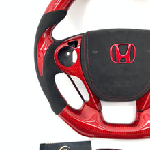 Load image into Gallery viewer, CCexcellent for Honda Pilot 2016 2017 2018 carbon fiber steering wheel with gear knob